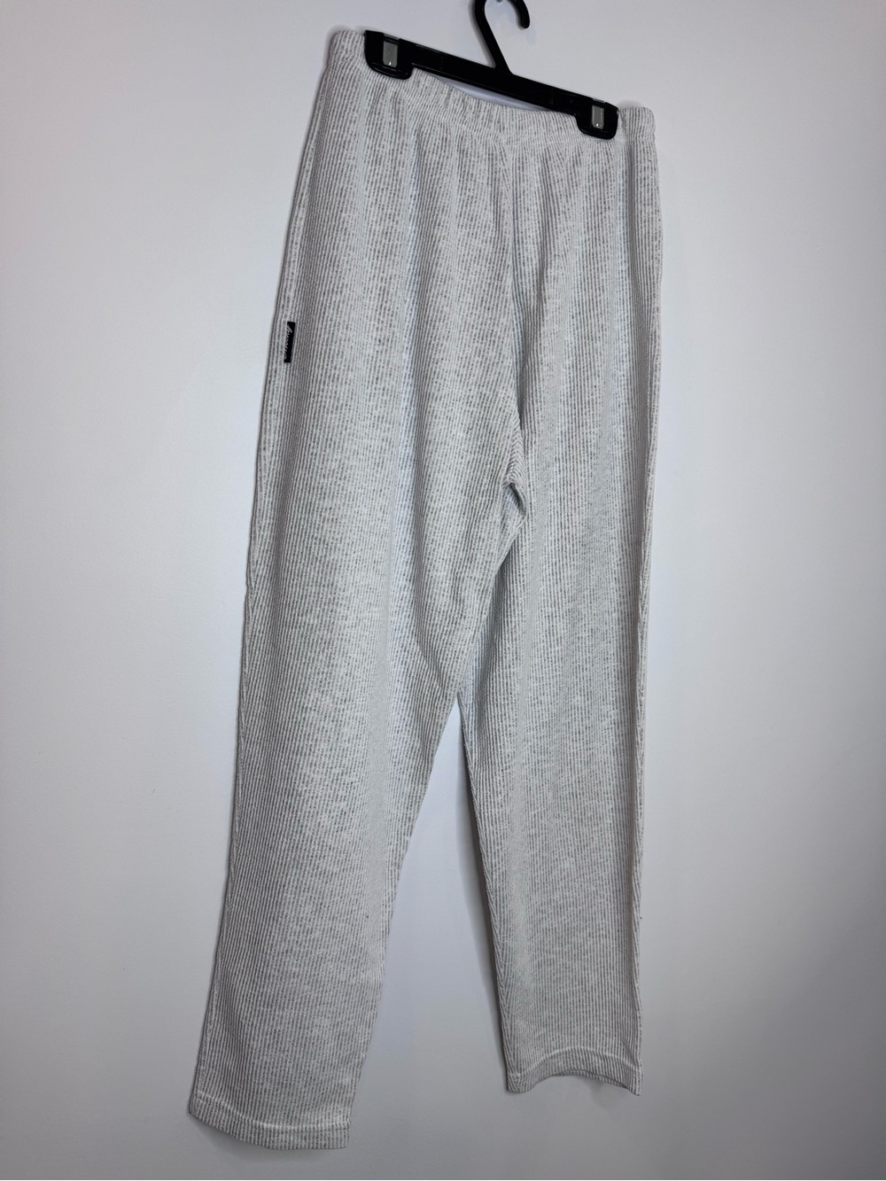 Vintage Shooky Cozy Ribbed Knit Lounge Set Gray Turtleneck 90s cropped petite - Picture 10 of 11